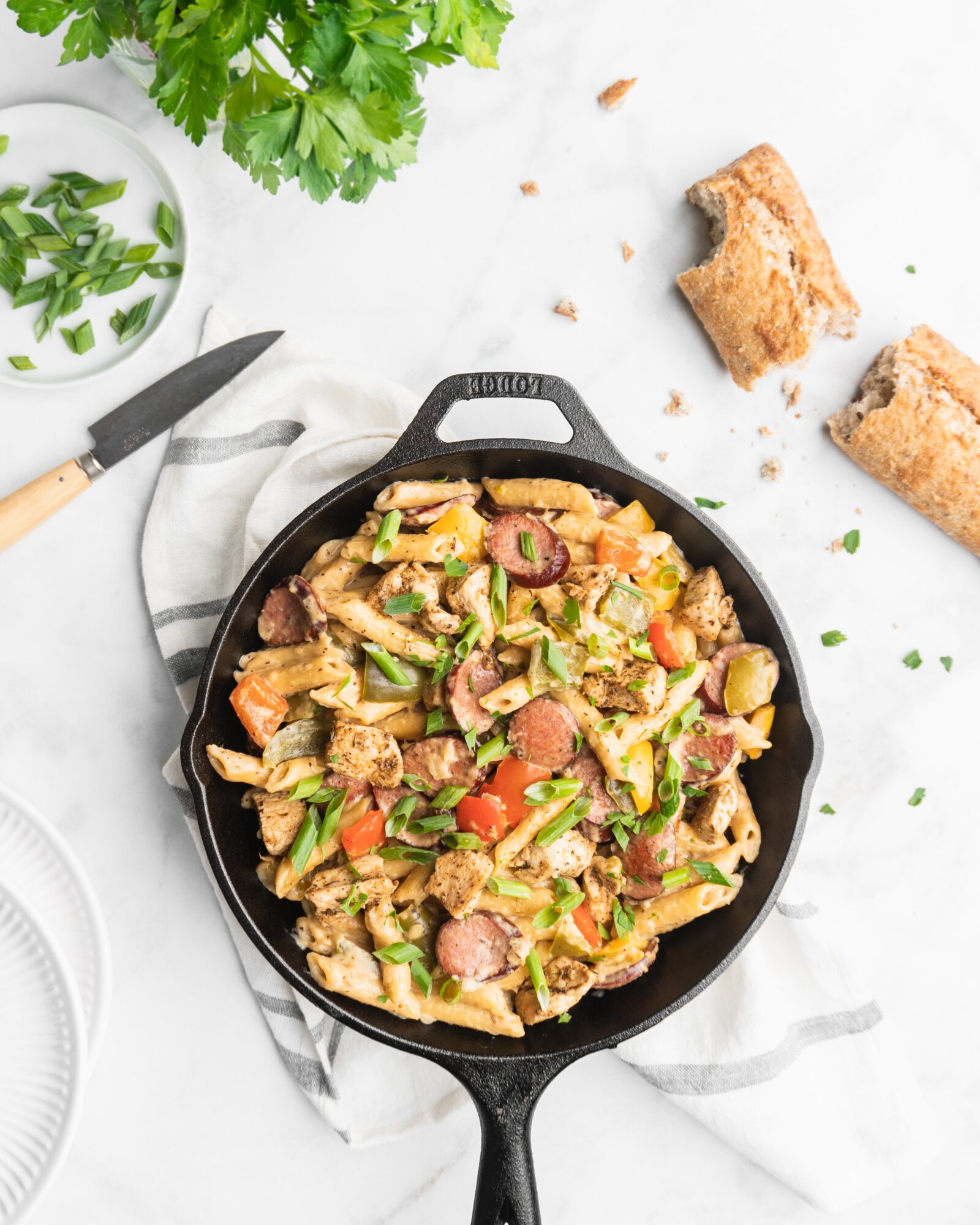 One Pot Cajun Pasta With Chicken & Sausage - Food Duchess