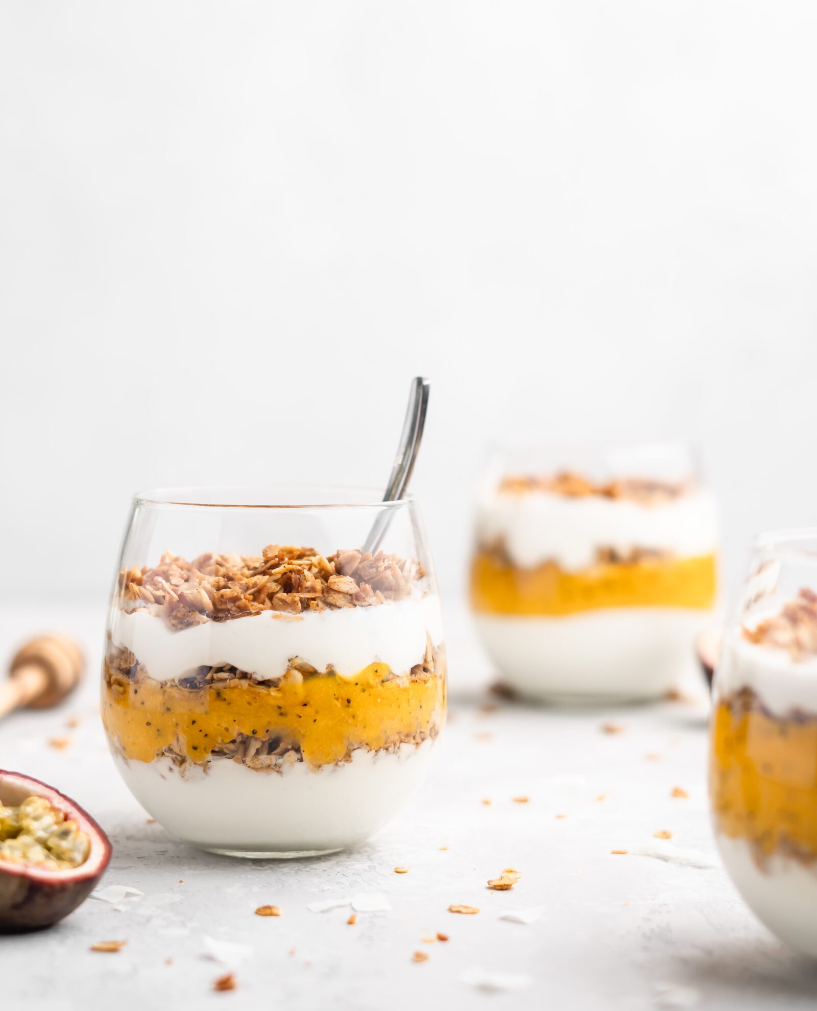 Tropical Yogurt Parfaits with Coconut Granola - Food Duchess