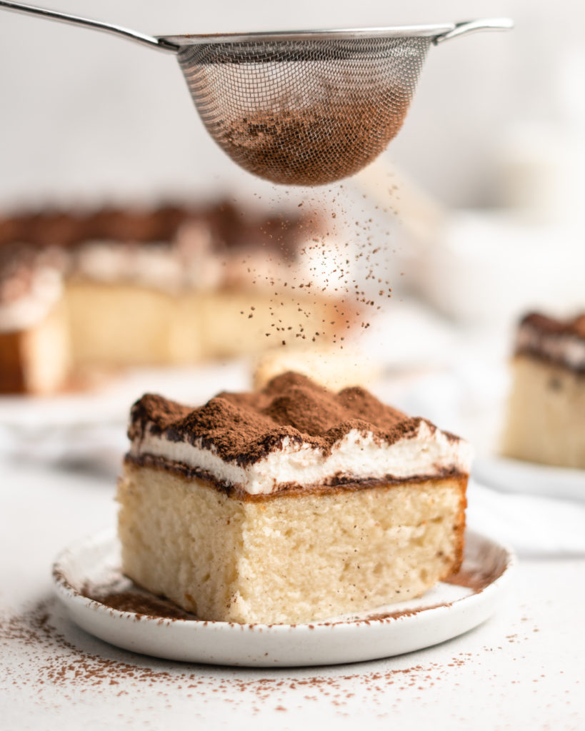 Tiramisu Sheet Cake - Accidental Happy Baker