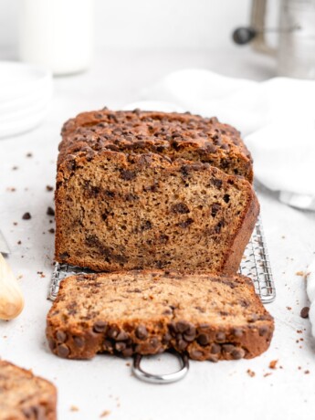 Moist, delicious bread with a nutty twist from tahini