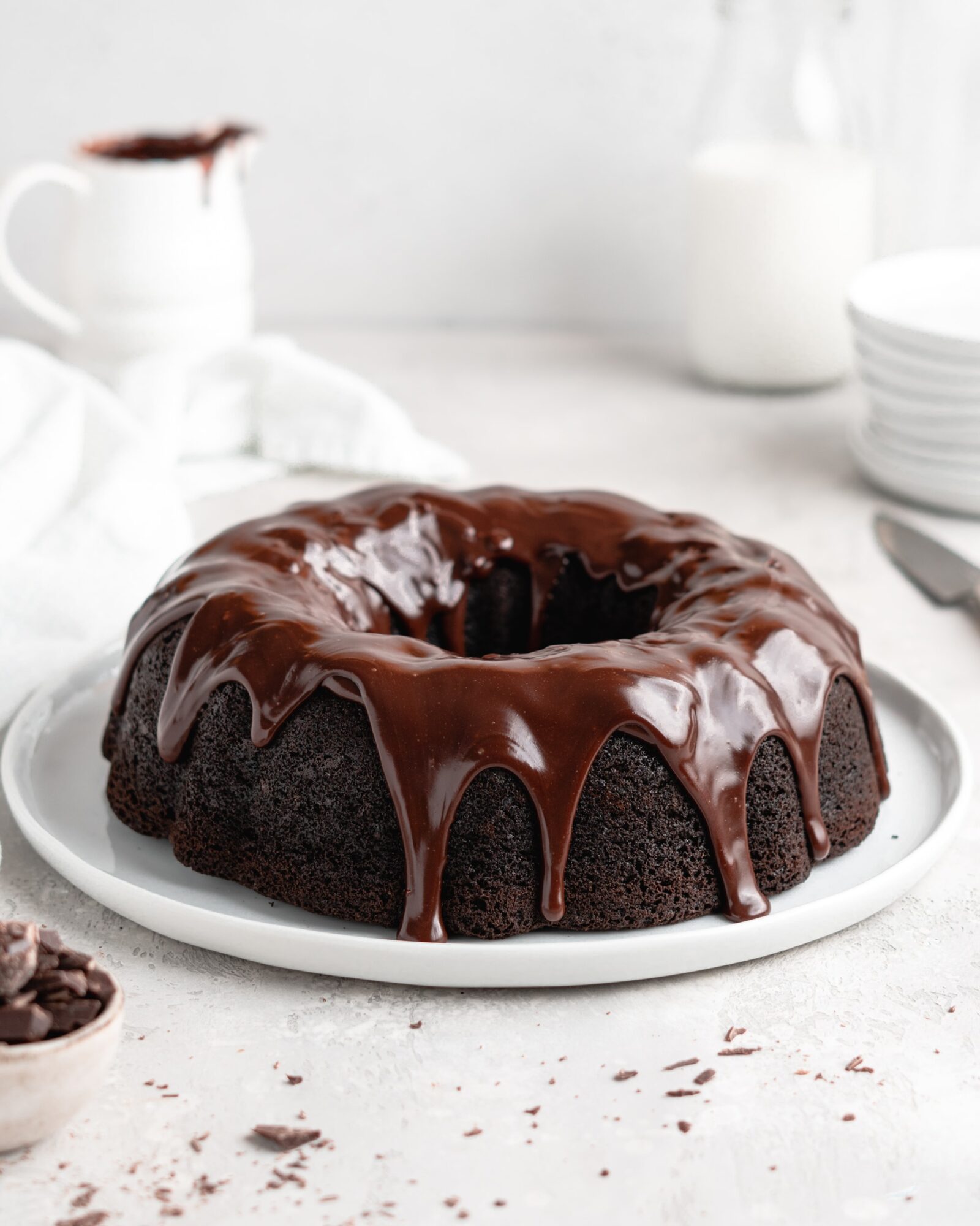 Blackout Chocolate Bundt Cake with Chocolate Glaze - Food Duchess