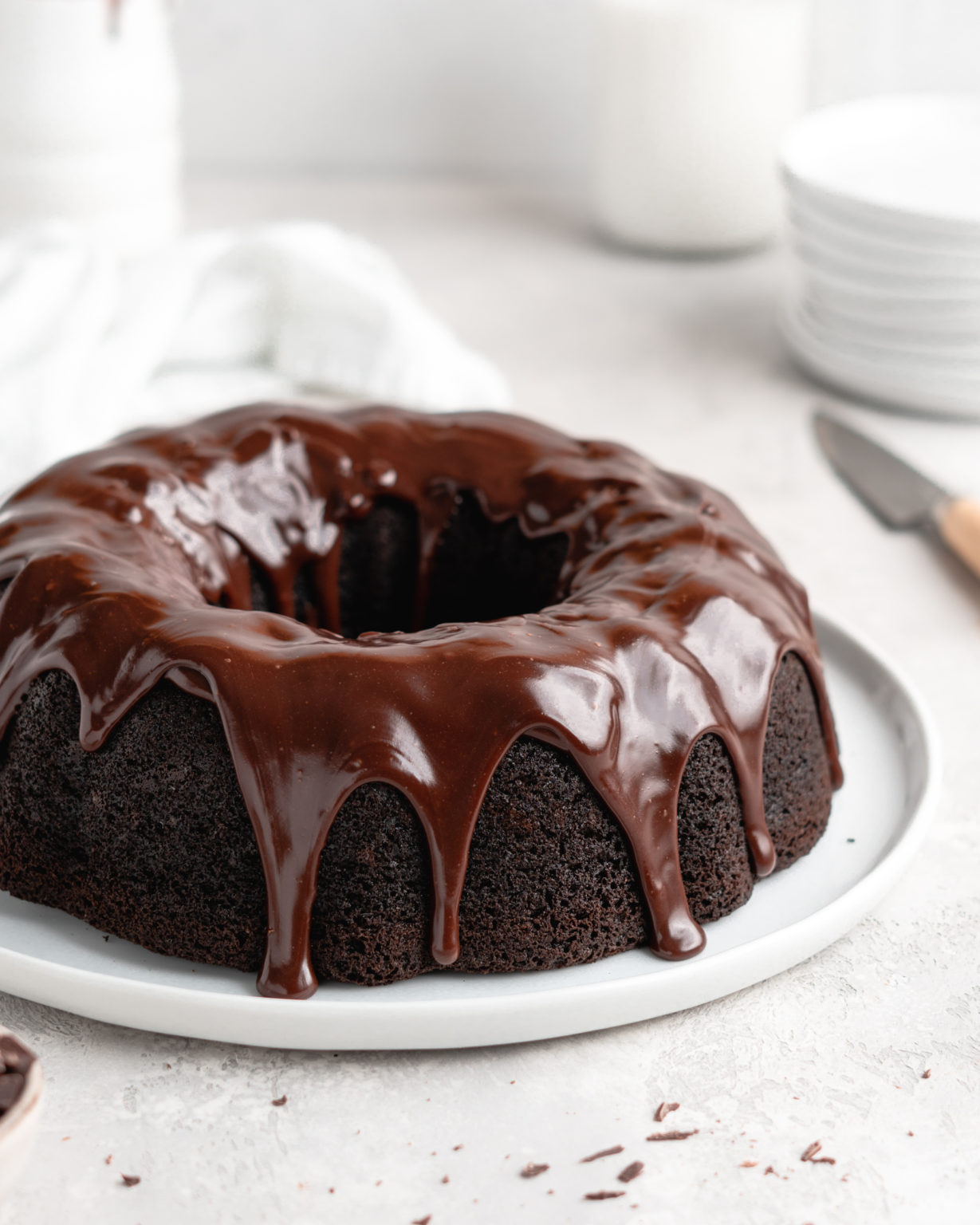 Blackout Chocolate Bundt Cake with Chocolate Glaze - Food Duchess