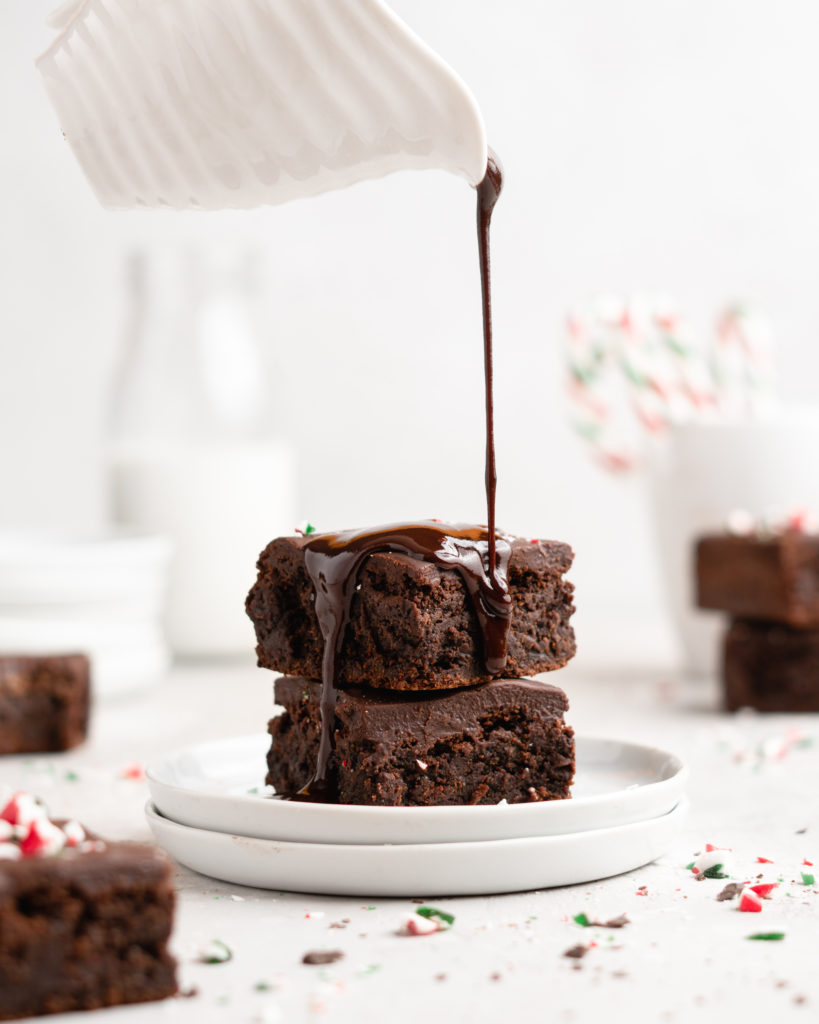Perfectly Christmas-y, these One Bowl Peppermint Brownies are quick and easy to make, and the definition of rich and fudgy.