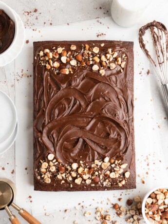 This Toasted Hazelnut Chocolate Cake is rich, nutty, and the definition of divine.