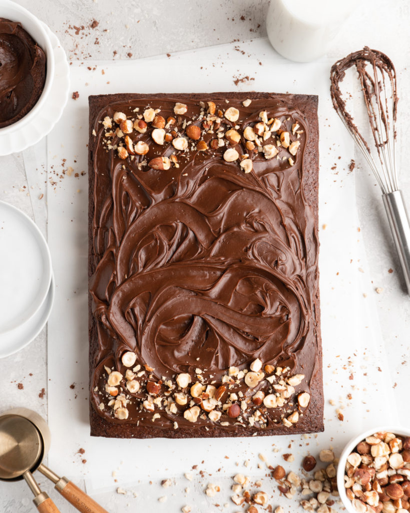 This Toasted Hazelnut Chocolate Cake is rich, nutty, and the definition of divine.