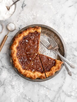 Rich and creamy French Canadian Sugar Pie