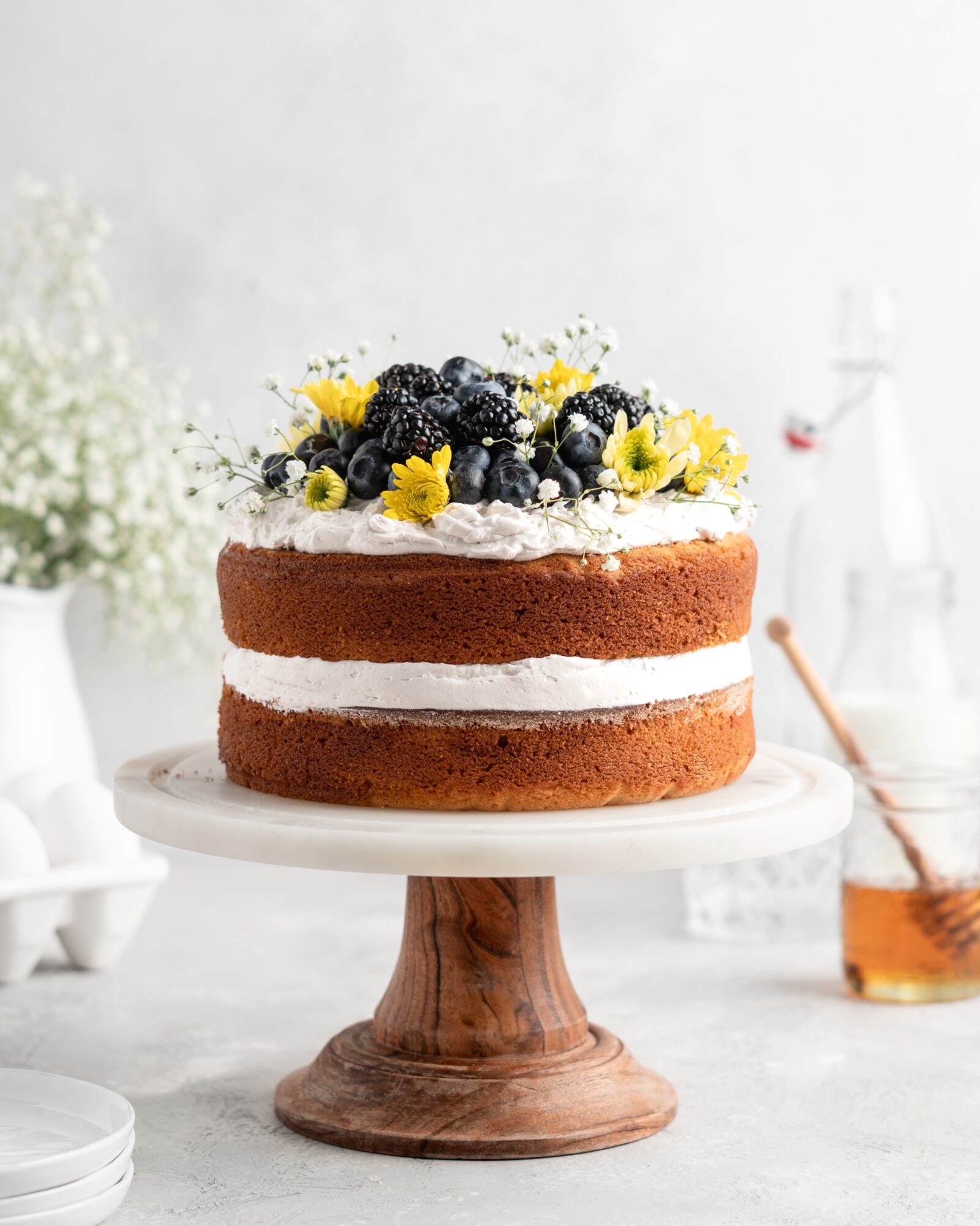 Honey Chamomile Cake - Food Duchess