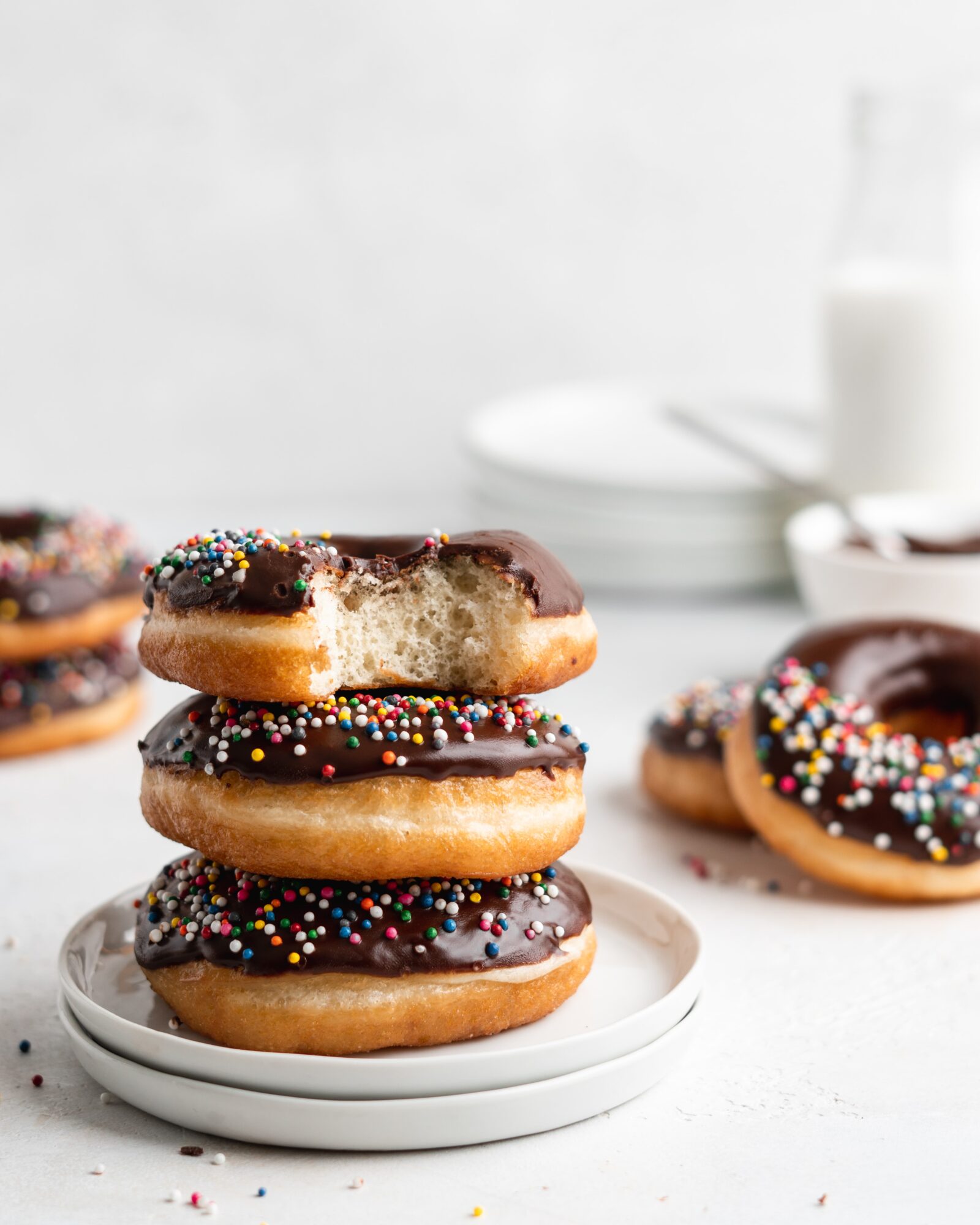 Chocolate Glazed Donuts (Yeast Donuts) - Food Duchess