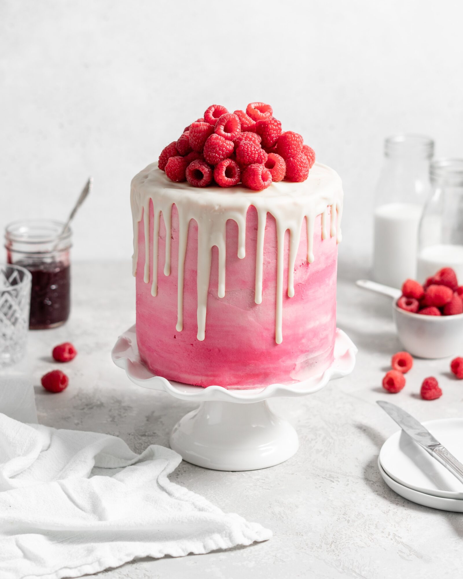 Raspberry White Chocolate Layer Cake Food Duchess 6735