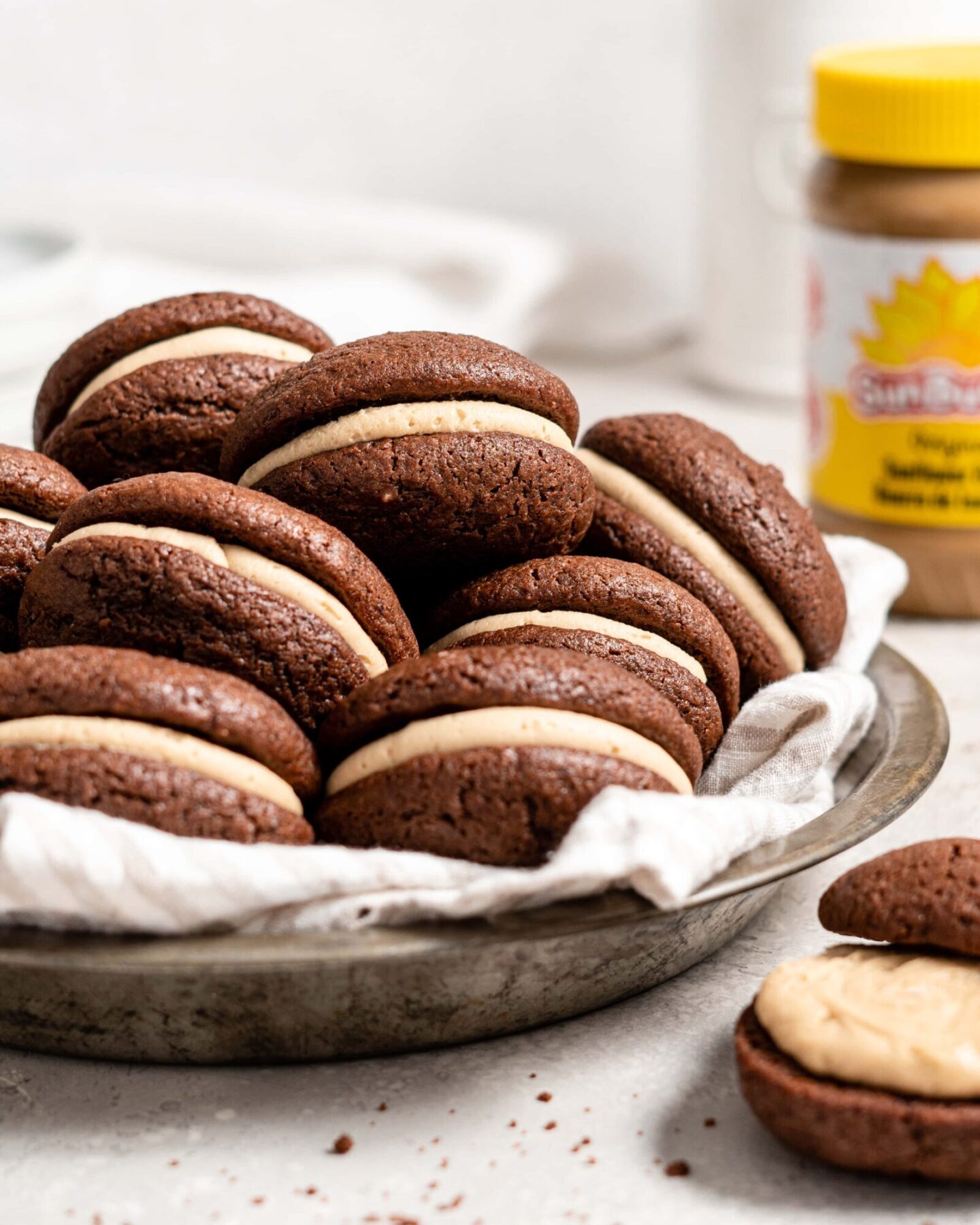 SunButter Chocolate Whoopie Pies - Food Duchess