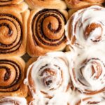 fluffy cinnamon rolls filled with peanut-free chocolate sunbutter spread to create Chocolate SunButter Cinnamon Rolls
