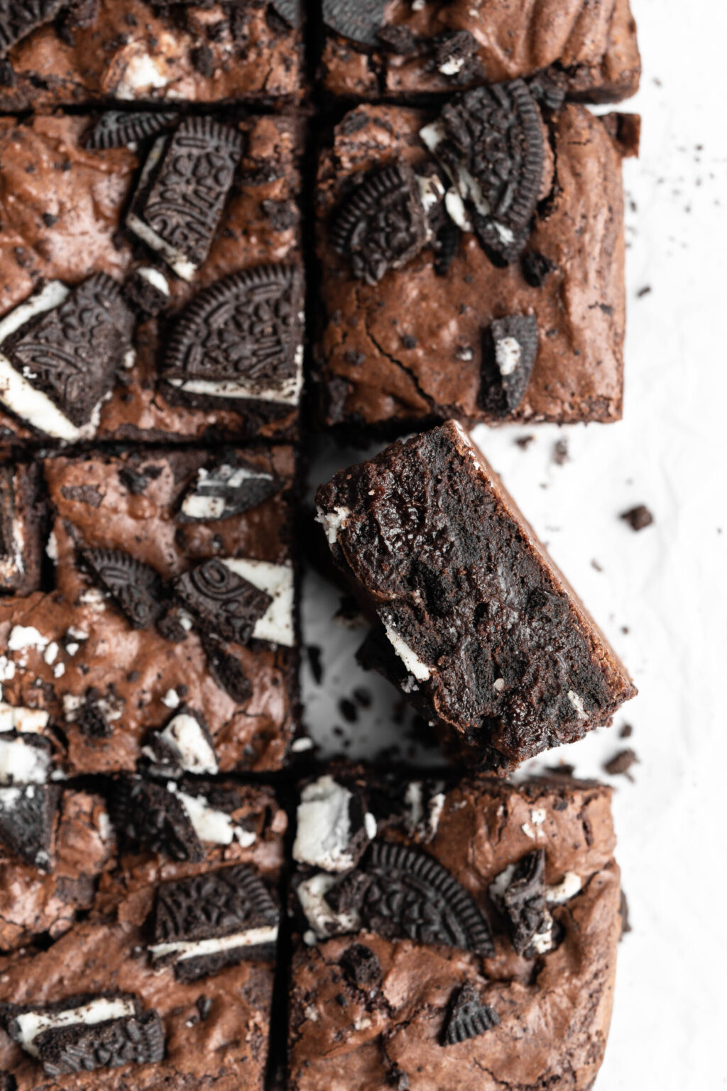 Chewy Fudgy Oreo Sunbutter Brownies - Food Duchess