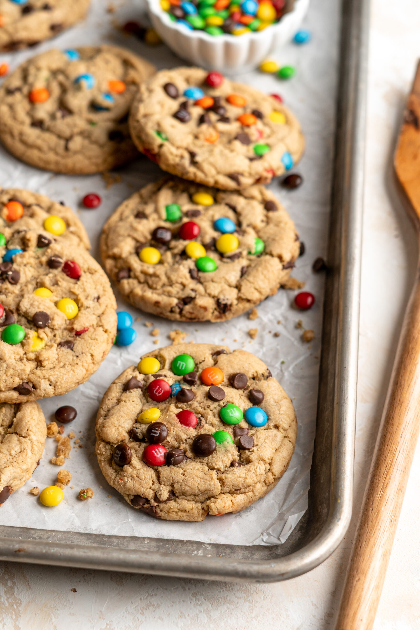 Peanut Free Monster Cookies using SunButter - Food Duchess