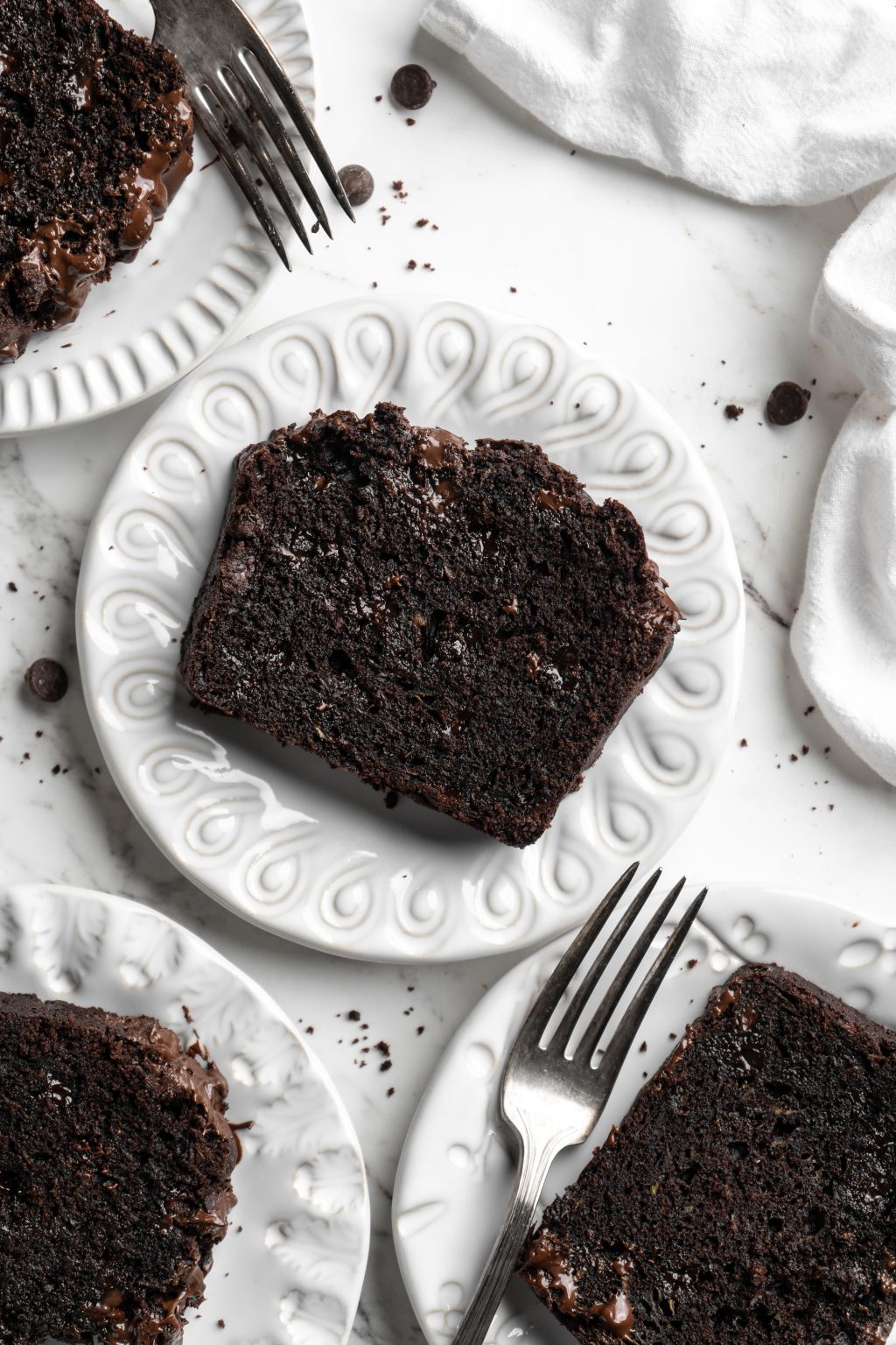 Triple Chocolate Chip Zucchini Bread Quick And Easy Food Duchess 0321